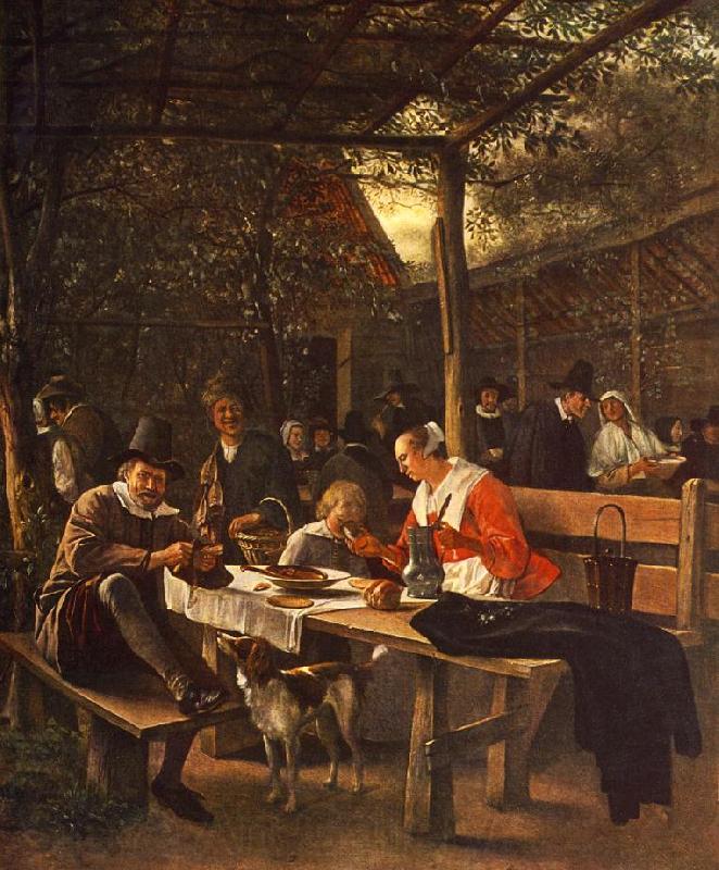 Jan Steen The Picnic Norge oil painting art